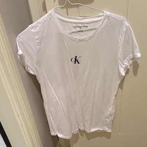 Calvin Klein White Crew Neck Tee
